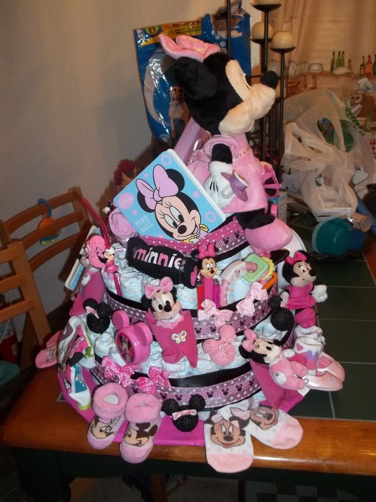 minnie mouse diaper cake BabyGaga