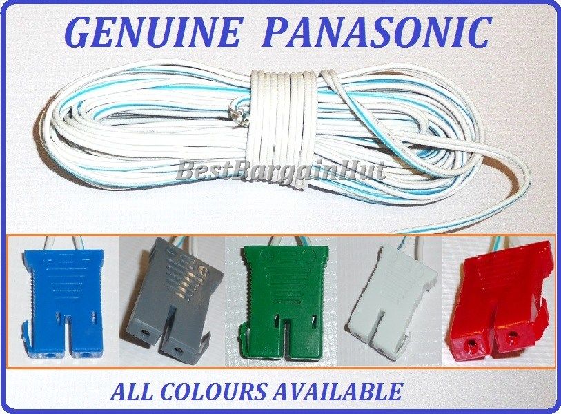 PANASONIC CINEMA SPEAKER CABLE WIRE CORD LEAD & CONNECTOR PLUG ADAPTOR