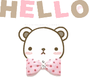 Kawaii Bear Hello GIF Pictures, Images and Photos