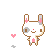 kawaii pixel photo: Kawaii Bunny &amp; Heart Pixel 2e3v5i0.gif