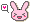 Kawaii,Pixel,Pink,Bunny