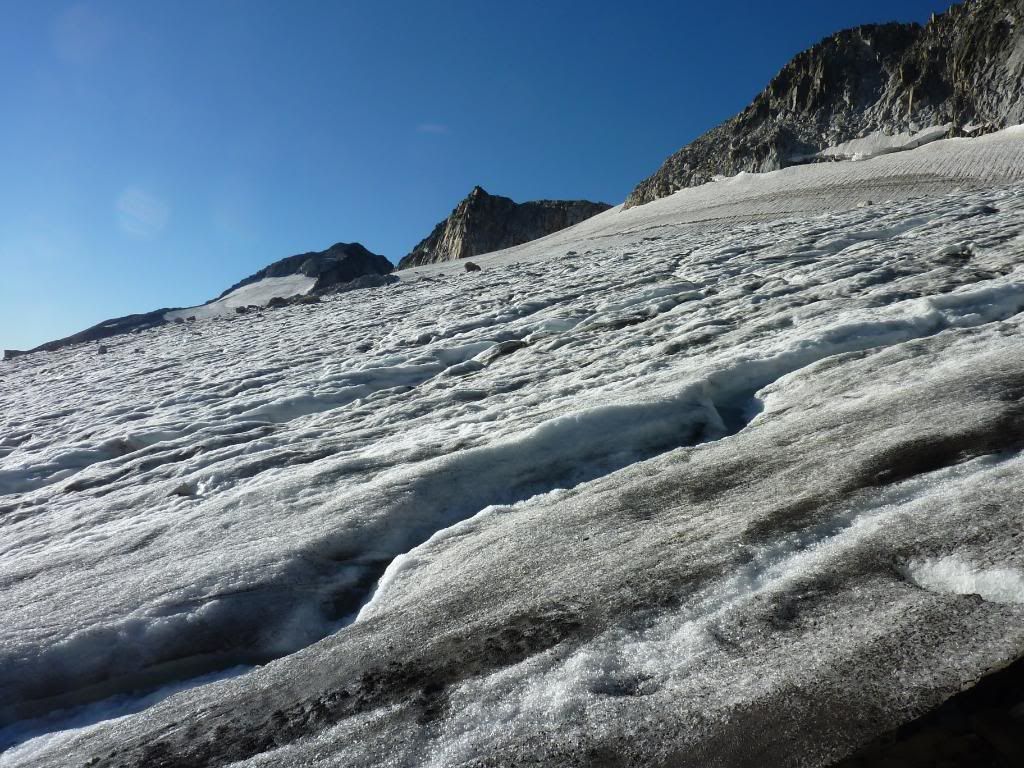 El glaciar del Aneto