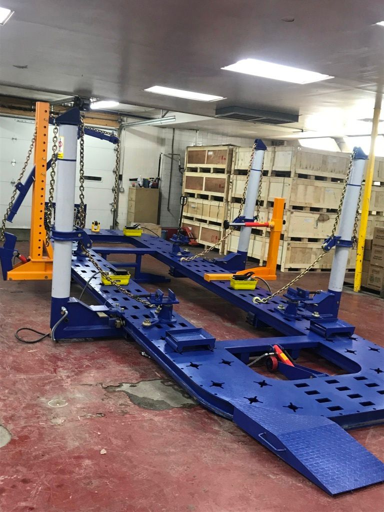 20 FEET 4 TOWERS AUTO BODY SHOP FRAME MACHINE RACK WITH FREE CLAMPS